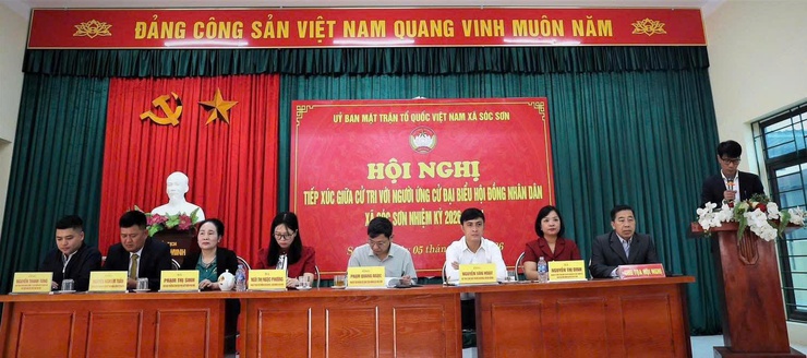 Ứng cử viên đại biểu HĐND xã Sóc Sơn đối thoại cởi mở với cử tri đơn vị bầu cử số 6