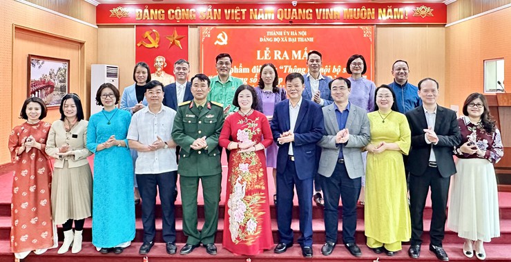 Xã Đại Thanh ra mắt trợ lý ảo và cẩm nang số công tác Đảng