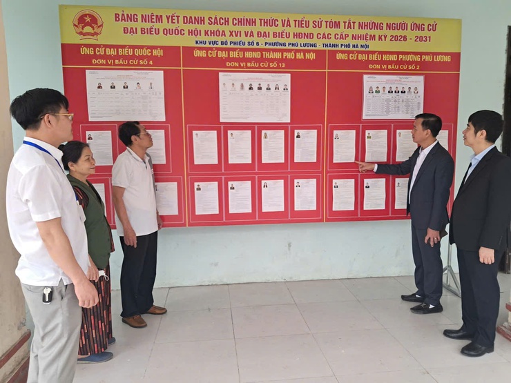 Phường Phú Lương rà soát toàn diện công tác chuẩn bị bầu cử, bảo đảm Ngày hội lớn của toàn dân diễn ra trang trọng, đúng luật
