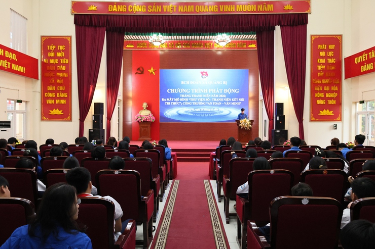 Tuổi trẻ Quảng Bị ra mắt “Thư viện số”, lan tỏa tinh thần tiên phong trong Tháng Thanh niên 2026