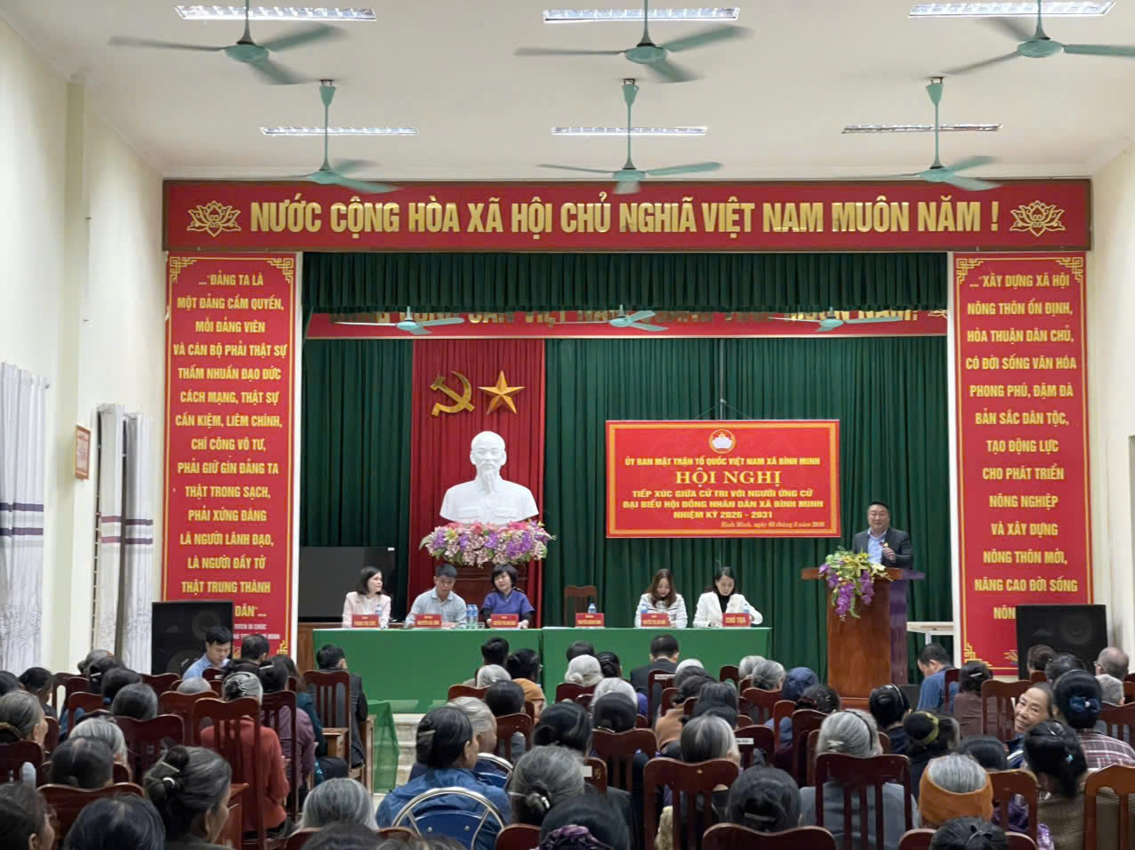 Xã Bình Minh tổ chức tiếp xúc cử tri, lan tỏa tinh thần trách nhiệm của ứng cử viên đại biểu HĐND nhiệm kỳ 2026-2031