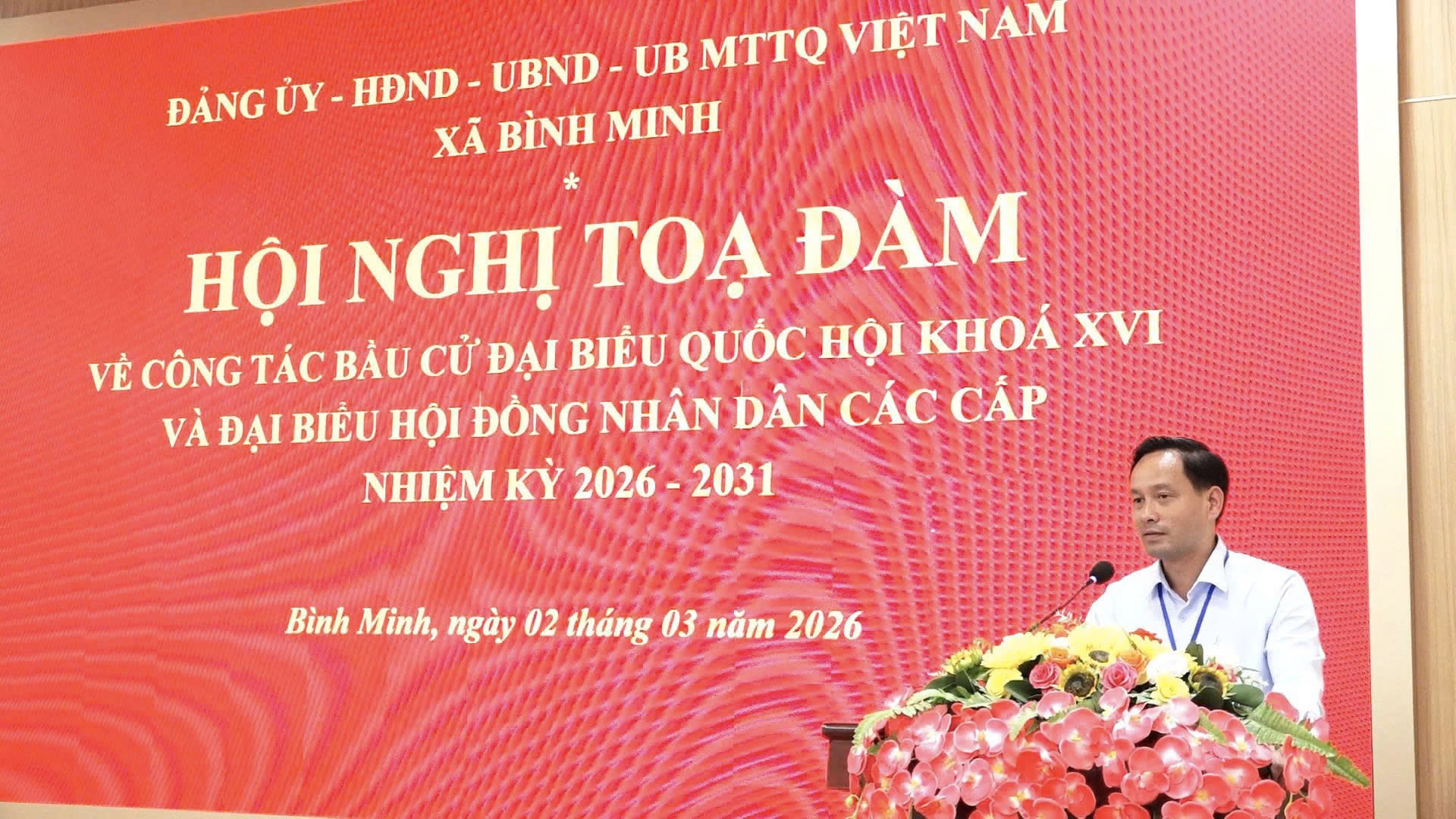 Xã Bình Minh thống nhất giải pháp tổ chức bầu cử an toàn, dân chủ, đúng luật