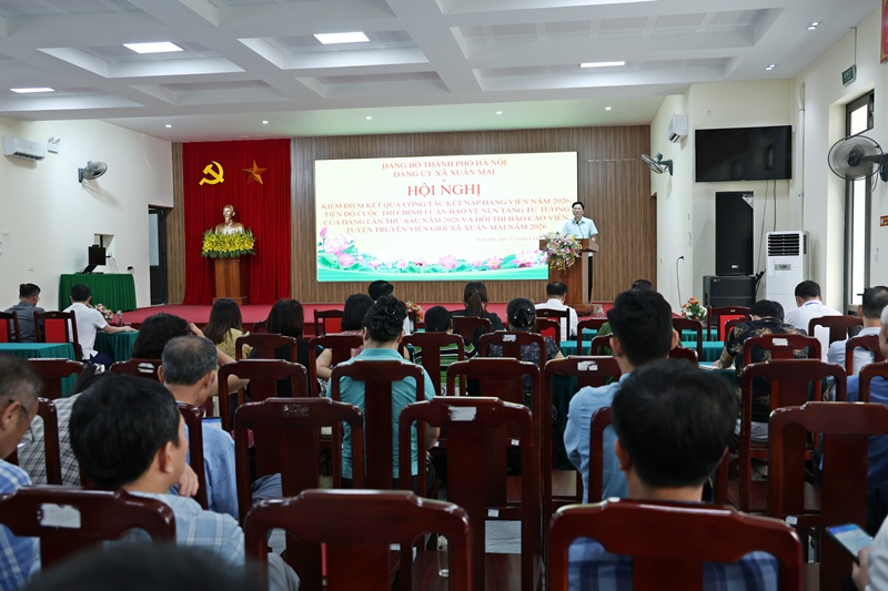 Xã Xuân Mai tăng tốc phát triển đảng viên, đẩy mạnh các cuộc thi chính trị trọng tâm năm 2026