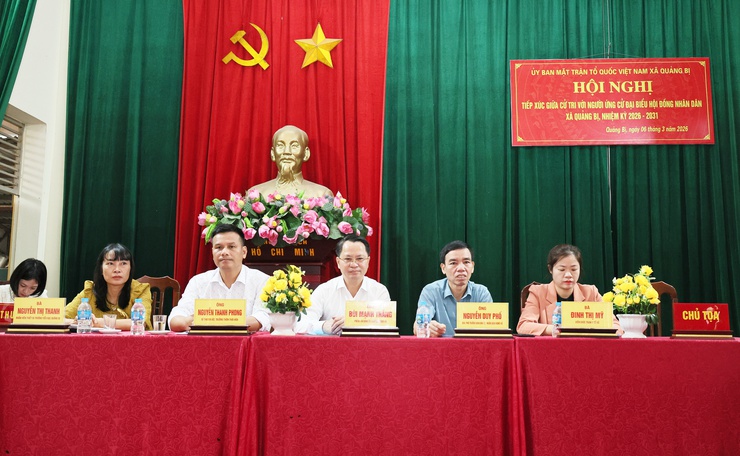 Cử tri xã Quảng Bị kỳ vọng đội ngũ đại biểu HĐND khóa mới gần dân, hành động vì dân