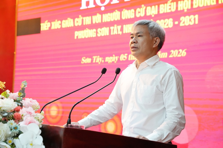 Cử tri phường Sơn Tây gửi gắm kỳ vọng tới các ứng cử viên đại biểu HĐND tại đơn vị bầu cử số 1