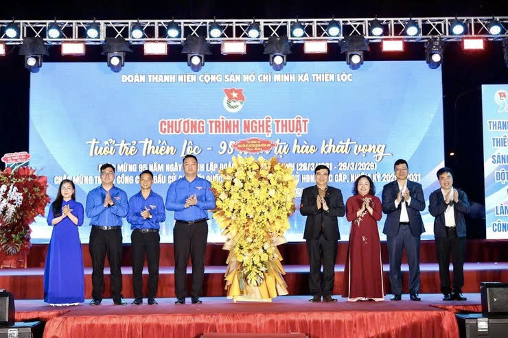 Xã Thiên Lộc: Rực rỡ đêm nghệ thuật chào mừng 95 năm Ngày thành lập Đoàn, lan tỏa khát vọng tuổi trẻ