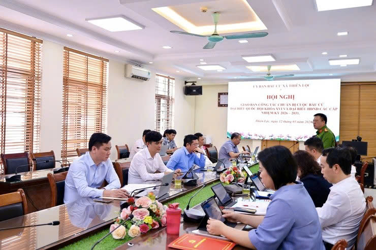 Xã Thiên Lộc rà soát toàn diện công tác chuẩn bị bầu cử, quyết tâm bảo đảm tiến độ, an toàn, đúng luật