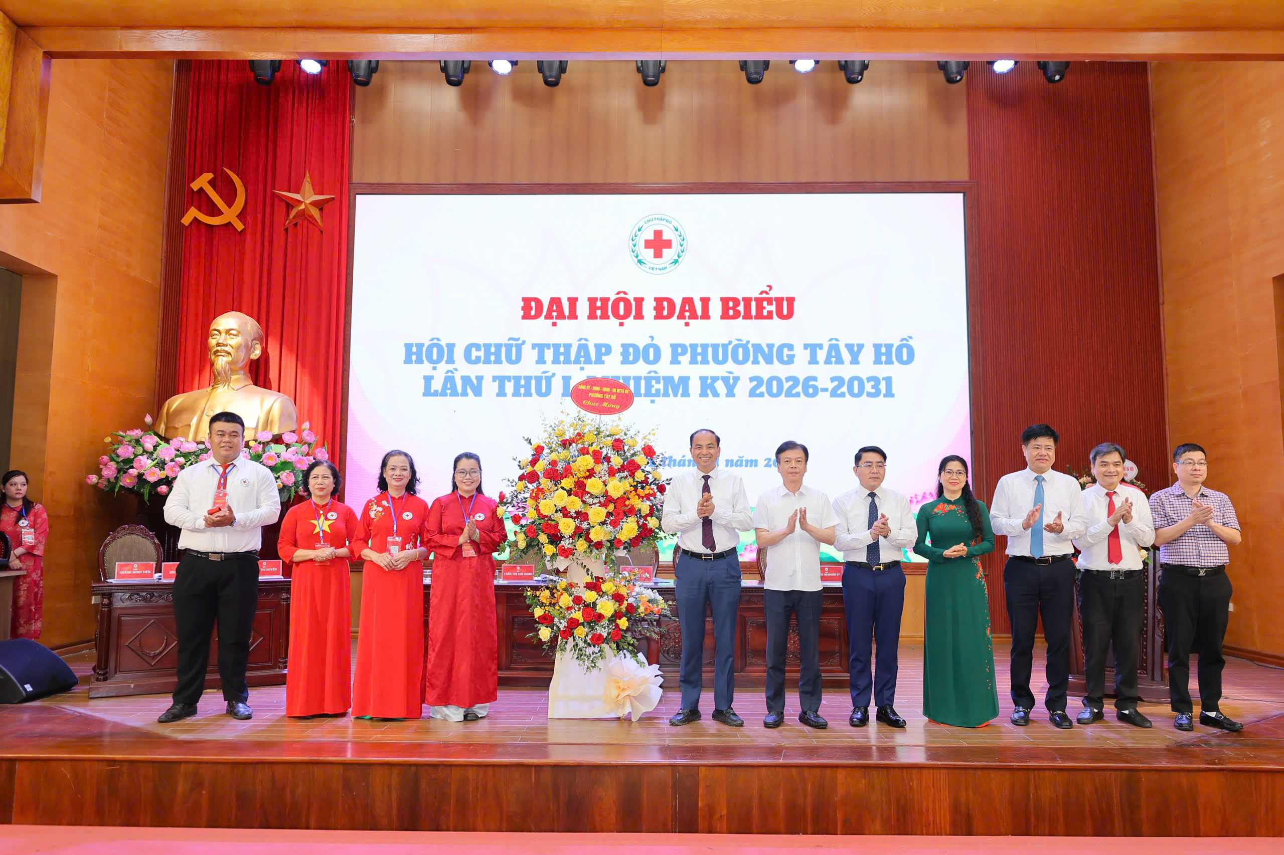 Phường Tây Hồ tổ chức Đại hội Hội Chữ thập đỏ lần thứ I, mở ra giai đoạn phát triển mới của công tác nhân đạo