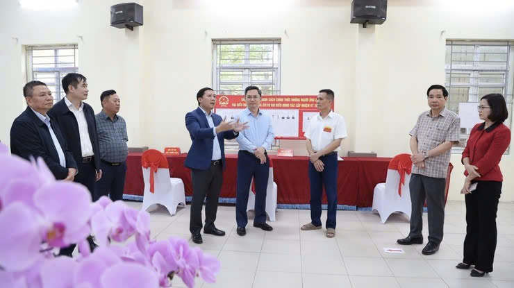 Xã Quang Minh sẵn sàng cho ngày bầu cử, được chọn làm điểm cầu truyền hình trực tiếp của thành phố