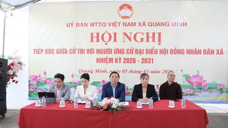 Ứng cử viên HĐND xã Quang Minh cam kết hành động vì quyền lợi chính đáng của nhân dân