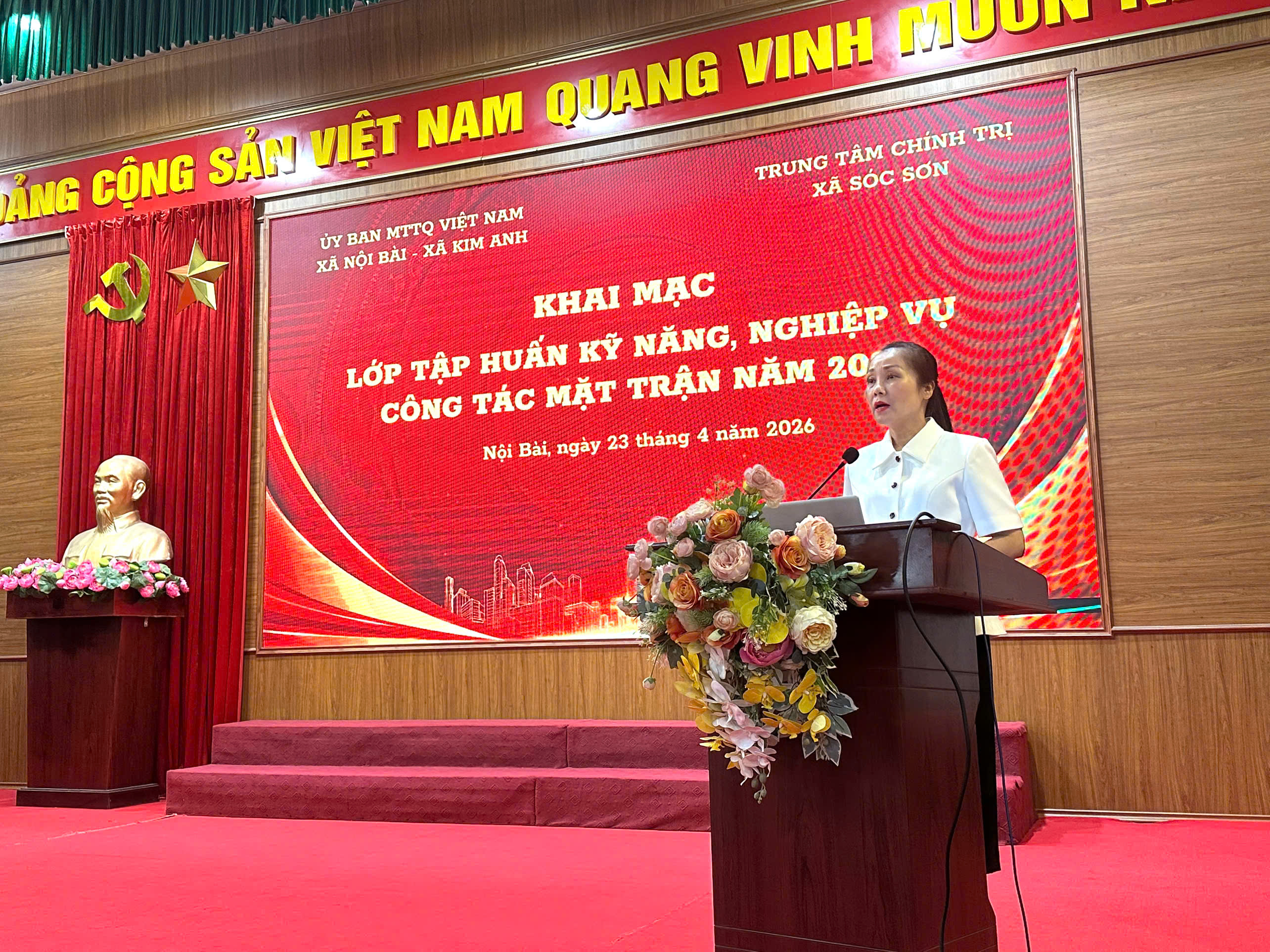 Xã Nội Bài bồi dưỡng kỹ năng cho cán bộ Mặt trận, đáp ứng yêu cầu mô hình chính quyền địa phương hai cấp