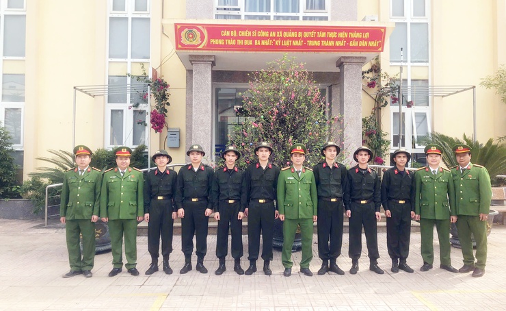 Xã Quảng Bị động viên thanh niên thực hiện nghĩa vụ tham gia Công an nhân dân năm 2026