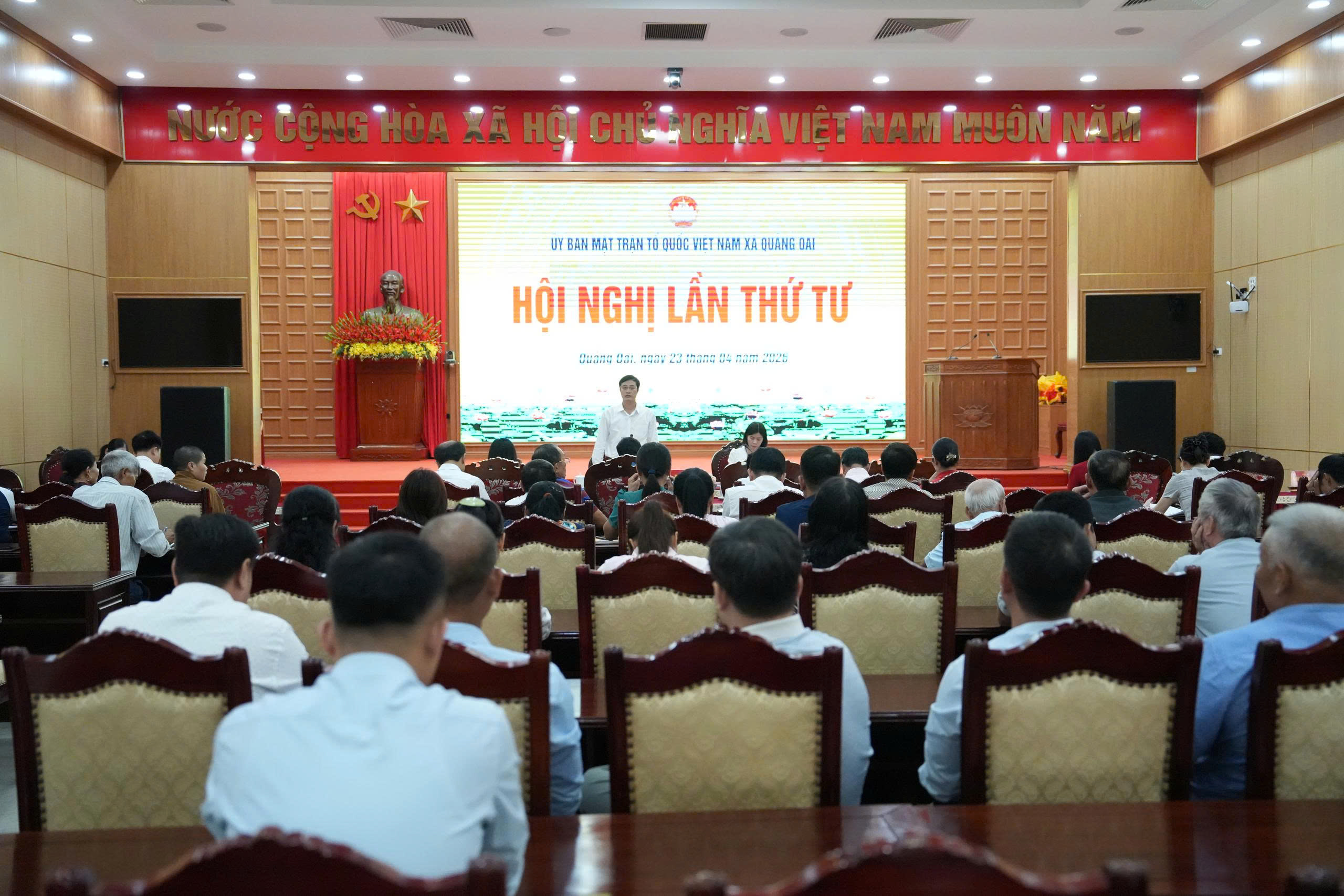 Xã Quảng Oai kiện toàn tổ chức Mặt trận, nâng cao hiệu quả hoạt động và phát huy sức mạnh đại đoàn kết toàn dân