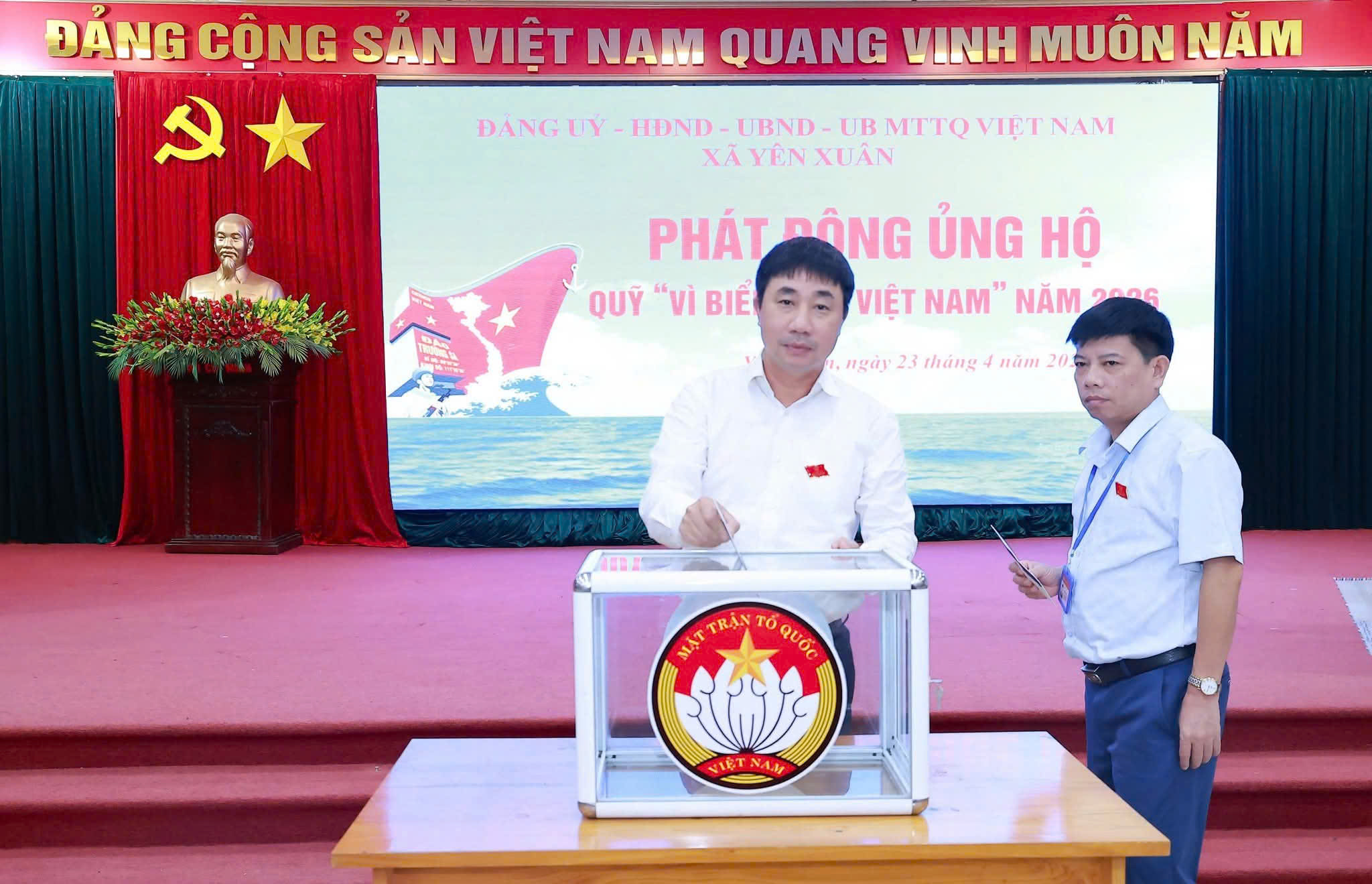 Xã Yên Xuân phát động ủng hộ Quỹ “Vì biển, đảo Việt Nam” 2026, lan tỏa trách nhiệm hướng về chủ quyền Tổ quốc