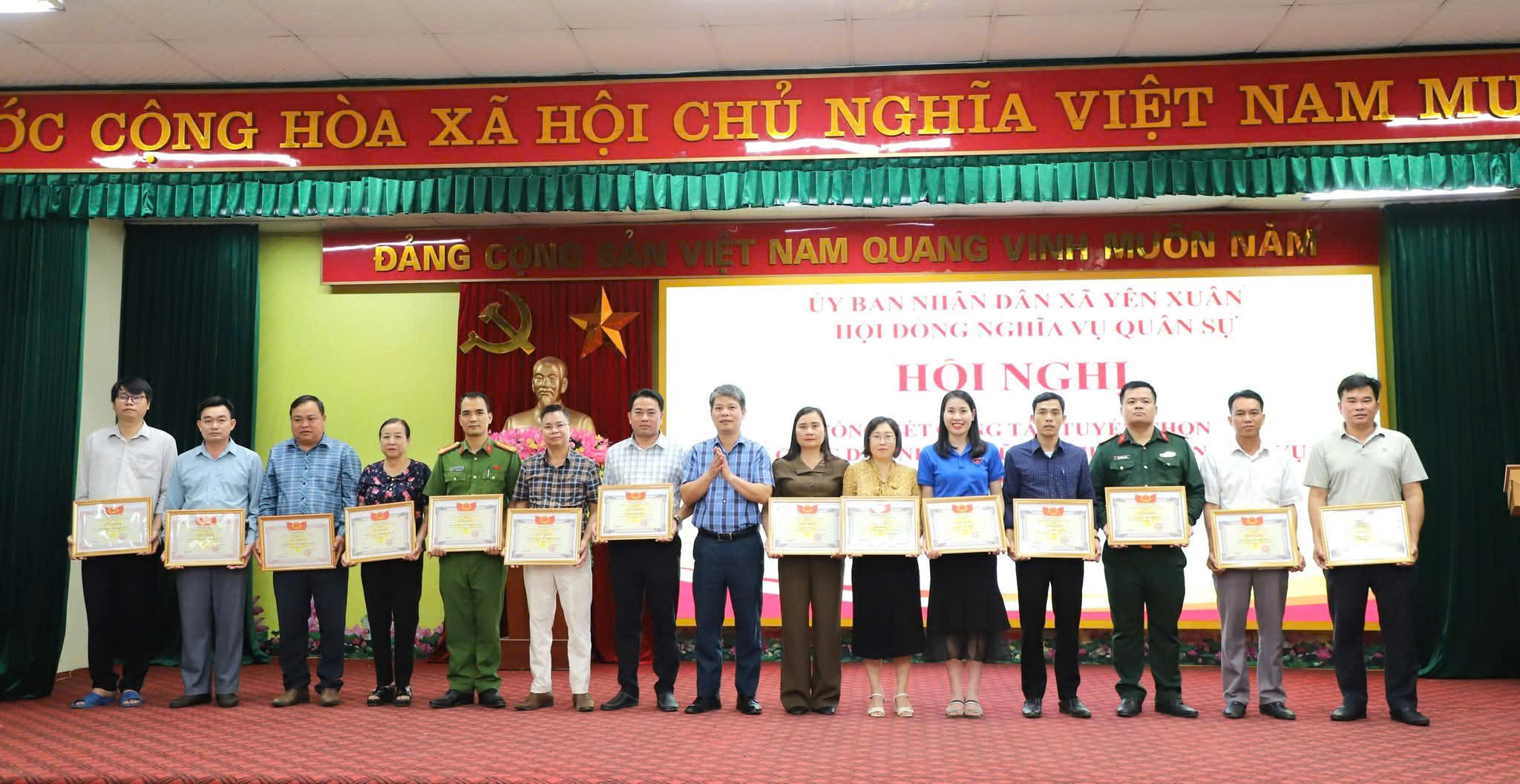 Xã Yên Xuân hoàn thành 100% chỉ tiêu tuyển quân năm 2026, toàn bộ tân binh tình nguyện nhập ngũ