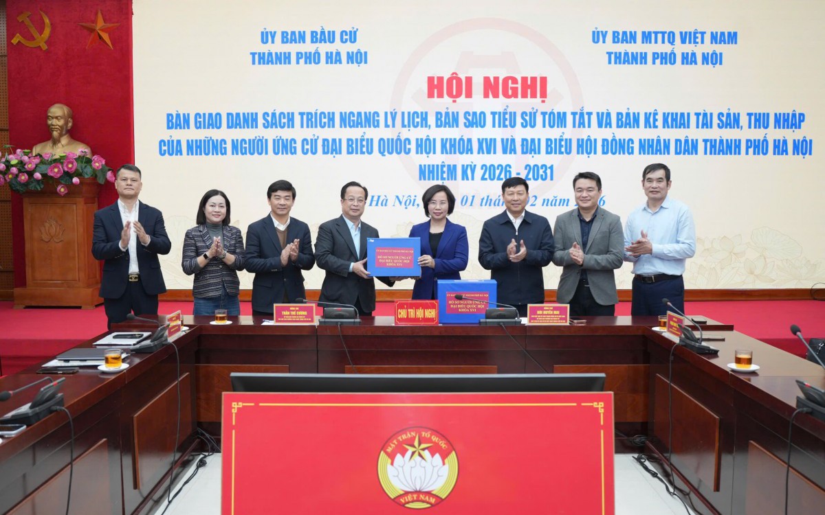 Hà Nội hoàn tất bàn giao 303 hồ sơ ứng cử, bảo đảm tiến độ hiệp thương bầu cử