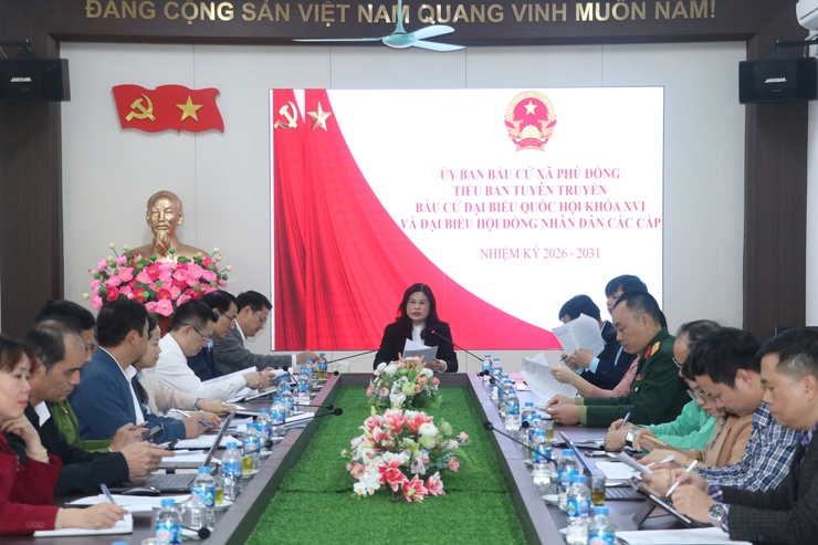 Xã Phù Đổng rà soát tiến độ, siết chặt chuẩn bị bầu cử đại biểu Quốc hội khóa XVI và HĐND các cấp