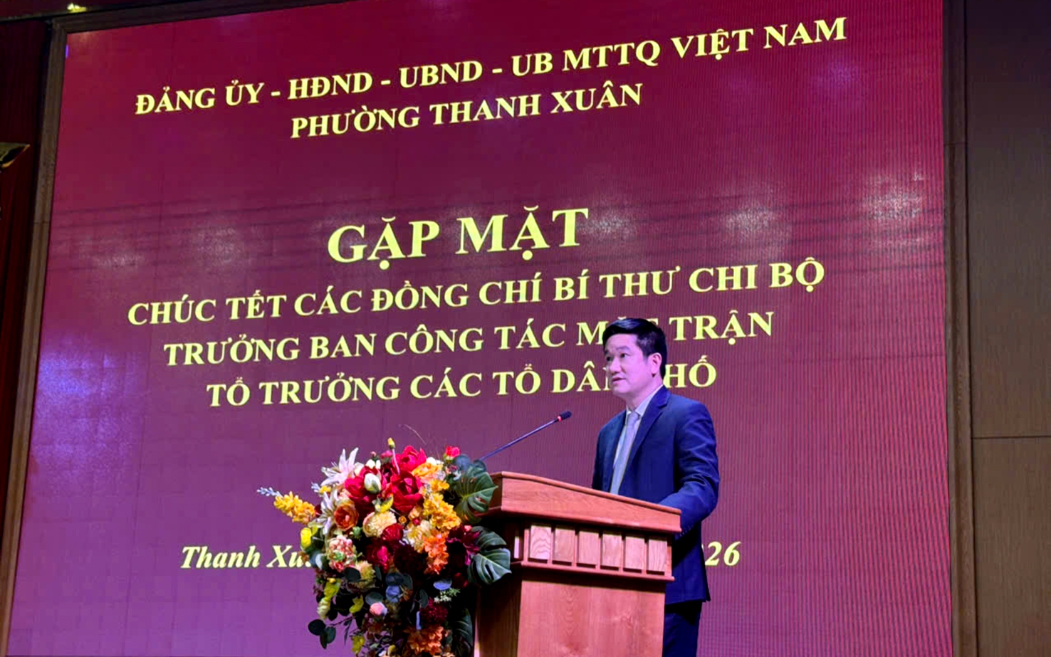 Phường Thanh Xuân gặp mặt cán bộ cơ sở đầu xuân, xác định nhiệm vụ trọng tâm năm 2026