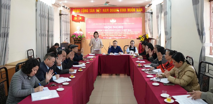 Phường Sơn Tây hoàn tất hiệp thương lần ba, thống nhất danh sách 39 ứng cử viên đại biểu HĐND nhiệm kỳ 2026-2031