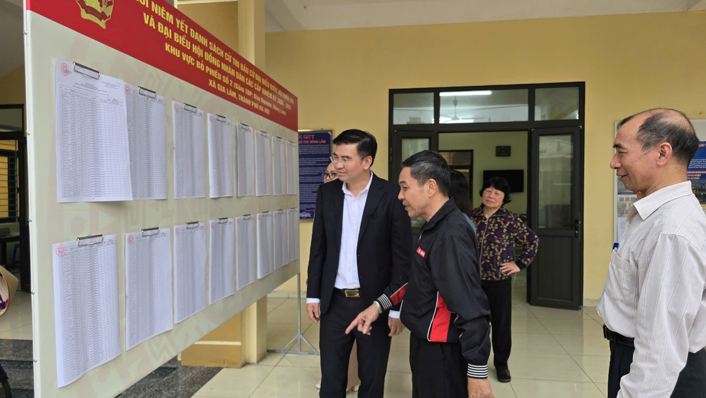 Xã Gia Lâm kiểm tra sát sao công tác bầu cử tại cơ sở, bảo đảm tiến độ và chất lượng triển khai