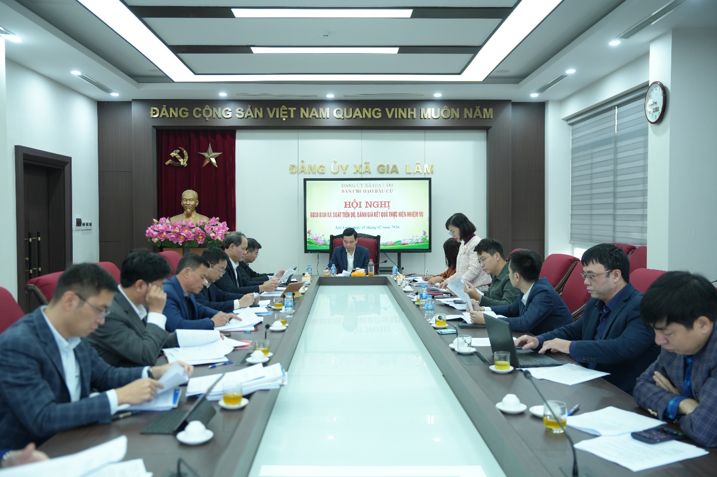 Xã Gia Lâm tăng tốc chuẩn bị công tác bầu cử, bảo đảm tiến độ và chất lượng các khâu