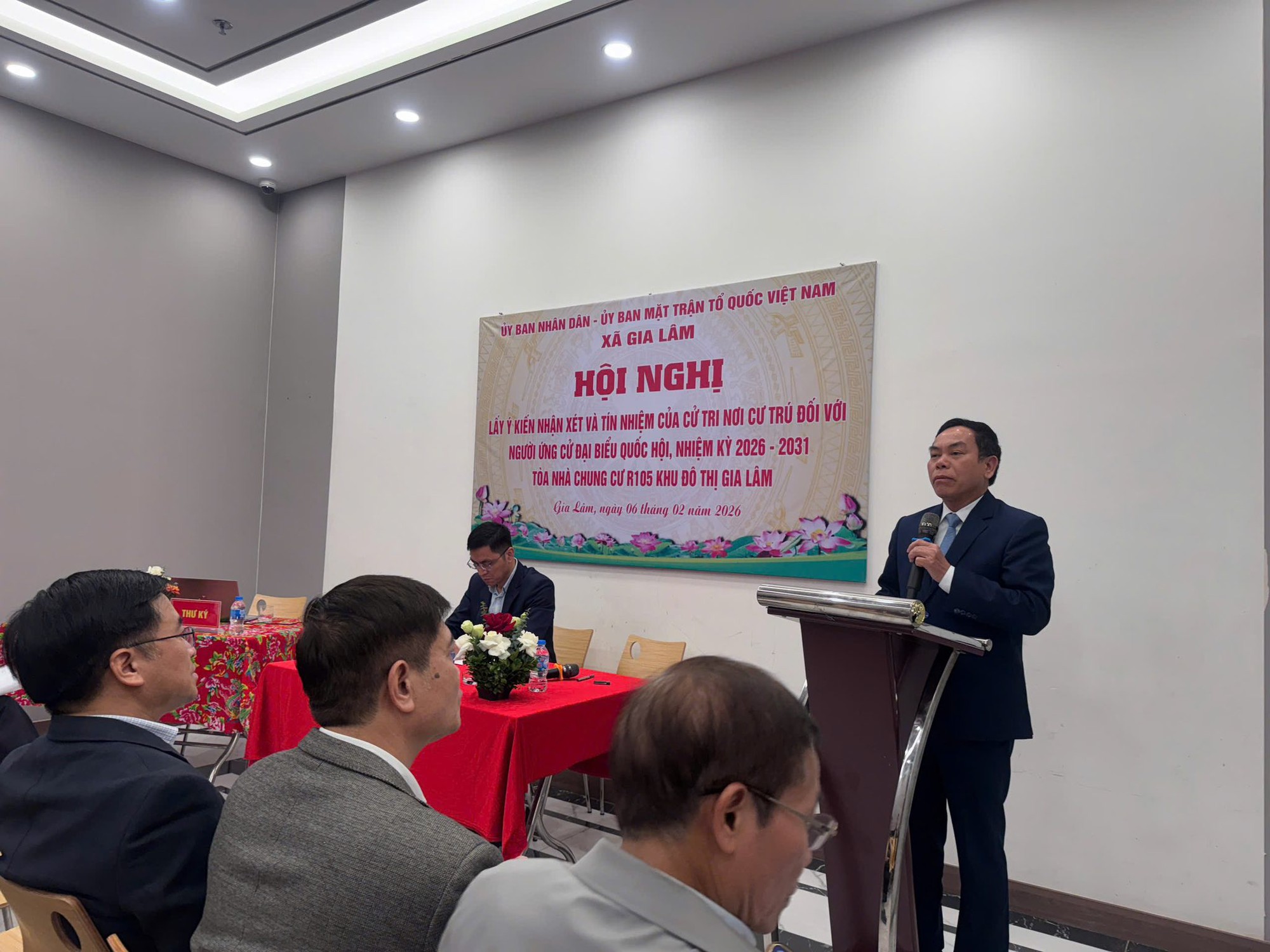 Xã Gia Lâm: Cử tri chung cư R105 tín nhiệm 100% người ứng cử đại biểu Quốc hội khóa XVI