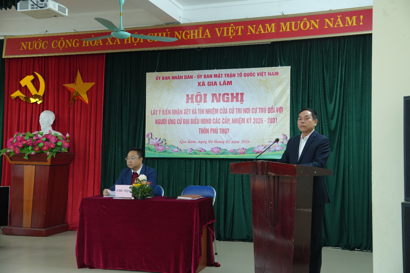 Thôn Phú Thụy (xã Gia Lâm) lấy ý kiến cử tri, tín nhiệm cao các ứng cử viên đại biểu HĐND nhiệm kỳ 2026–2031