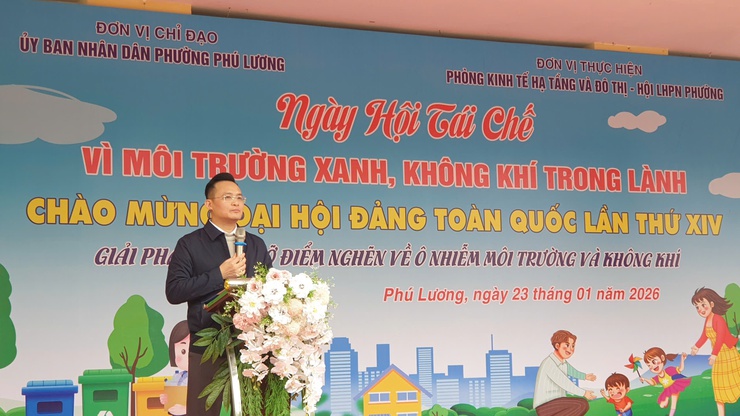 Phường Phú Lương phát động Ngày hội tái chế, lan tỏa hành động xanh từ cộng đồng dân cư
