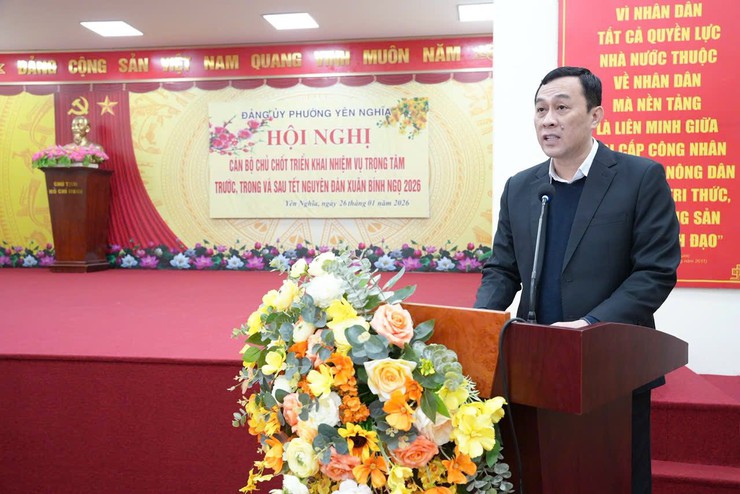Phường Yên Nghĩa siết chặt nhiệm vụ trọng tâm dịp Tết, bảo đảm đón Xuân Bính Ngọ an toàn, thông suốt