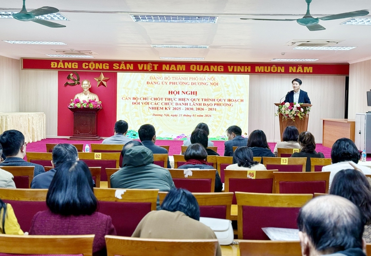 Phường Dương Nội siết chặt quy hoạch cán bộ, chuẩn bị đội ngũ lãnh đạo cho giai đoạn phát triển mới