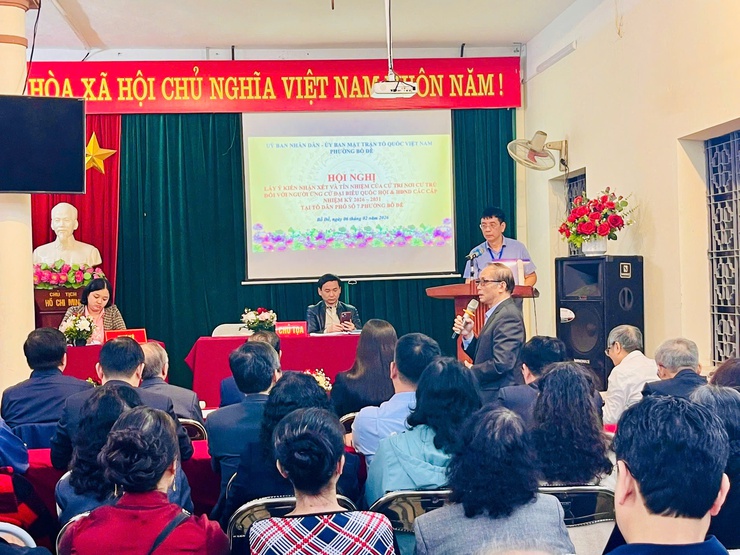 Phường Bồ Đề hoàn thành 48/48 hội nghị lấy ý kiến cử tri, bảo đảm chặt chẽ quy trình bầu cử nhiệm kỳ 2026–2031