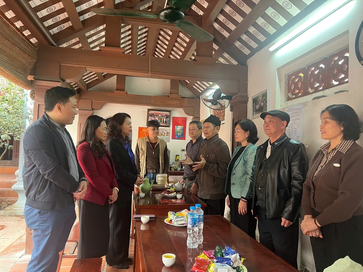 Phường Cầu Giấy: Thăm, chúc Tết các Tiểu ban bảo vệ di tích, tăng cường gắn kết trong bảo tồn di sản