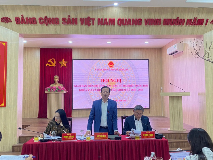 Phường Hồng Hà rà soát tiến độ, siết chặt các khâu chuẩn bị bầu cử 2026