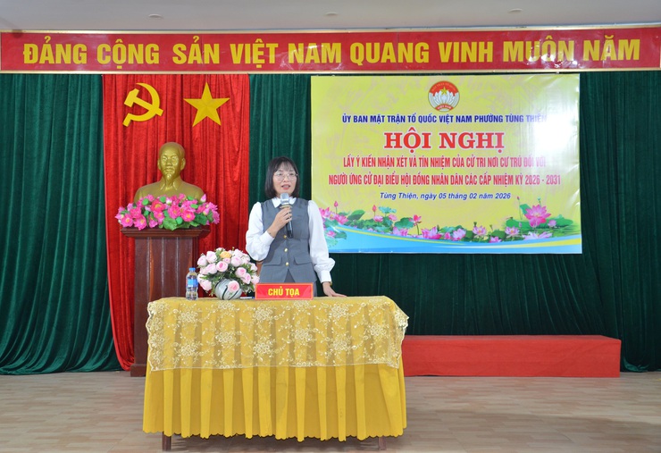 Phường Tùng Thiện: Cử tri Tổ dân phố 6 Sơn Lộc tín nhiệm cao người được giới thiệu ứng cử đại biểu HĐND các cấp