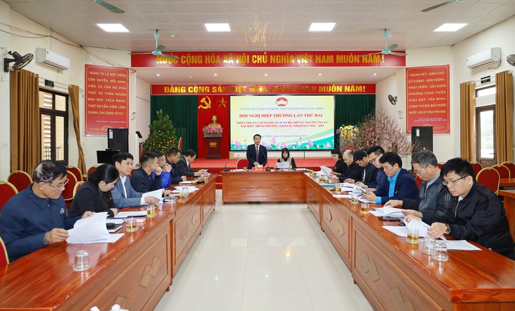 Phường Tùng Thiện thống nhất danh sách sơ bộ 34 người ứng cử đại biểu HĐND nhiệm kỳ 2026–2031