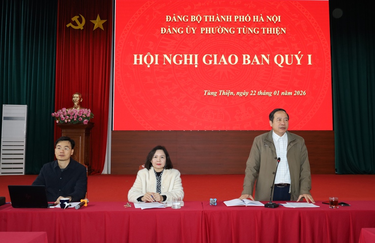 Phường Tùng Thiện triển khai đồng bộ nhiệm vụ quý I-2026, quyết tâm bảo đảm Nhân dân đón Tết Bính Ngọ an toàn, đầm ấm