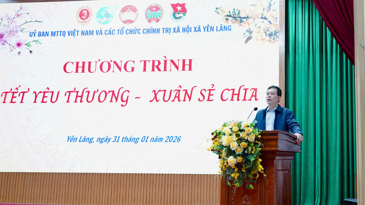 Xã Yên Lãng lan tỏa nghĩa tình Xuân Bính Ngọ qua chương trình “Tết Yêu thương – Xuân sẻ chia”