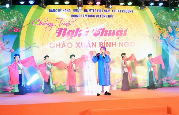 Xã Tây Phương: Đêm nghệ thuật chào Xuân Bính Ngọ 2026 tại Khu di tích quốc gia đặc biệt Chùa Tây Phương