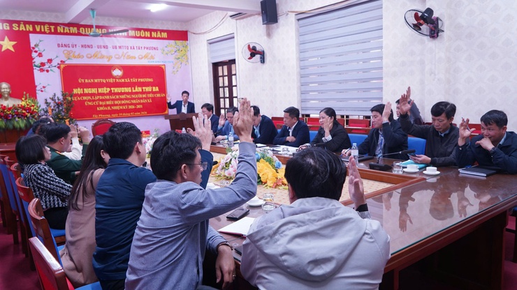 Xã Tây Phương hoàn tất hiệp thương lần ba, chốt danh sách 48 ứng cử viên đại biểu HĐND nhiệm kỳ 2026–2031