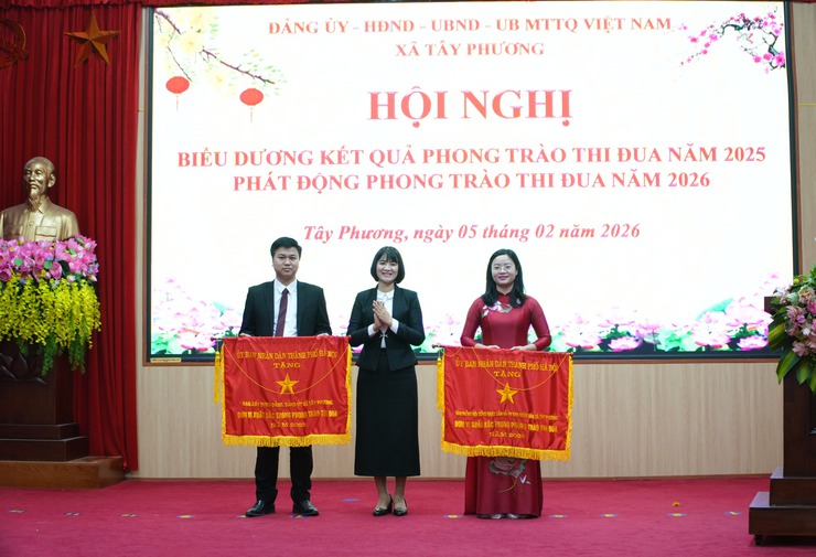 Xã Tây Phương tổng kết phong trào thi đua năm 2025, phát động khí thế thi đua năm 2026