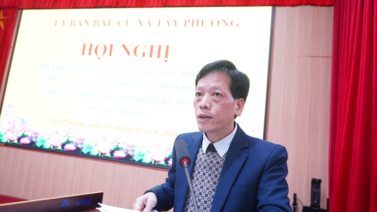 Xã Tây Phương siết chặt tiến độ chuẩn bị bầu cử, bảo đảm triển khai đồng bộ các khâu theo đúng luật định