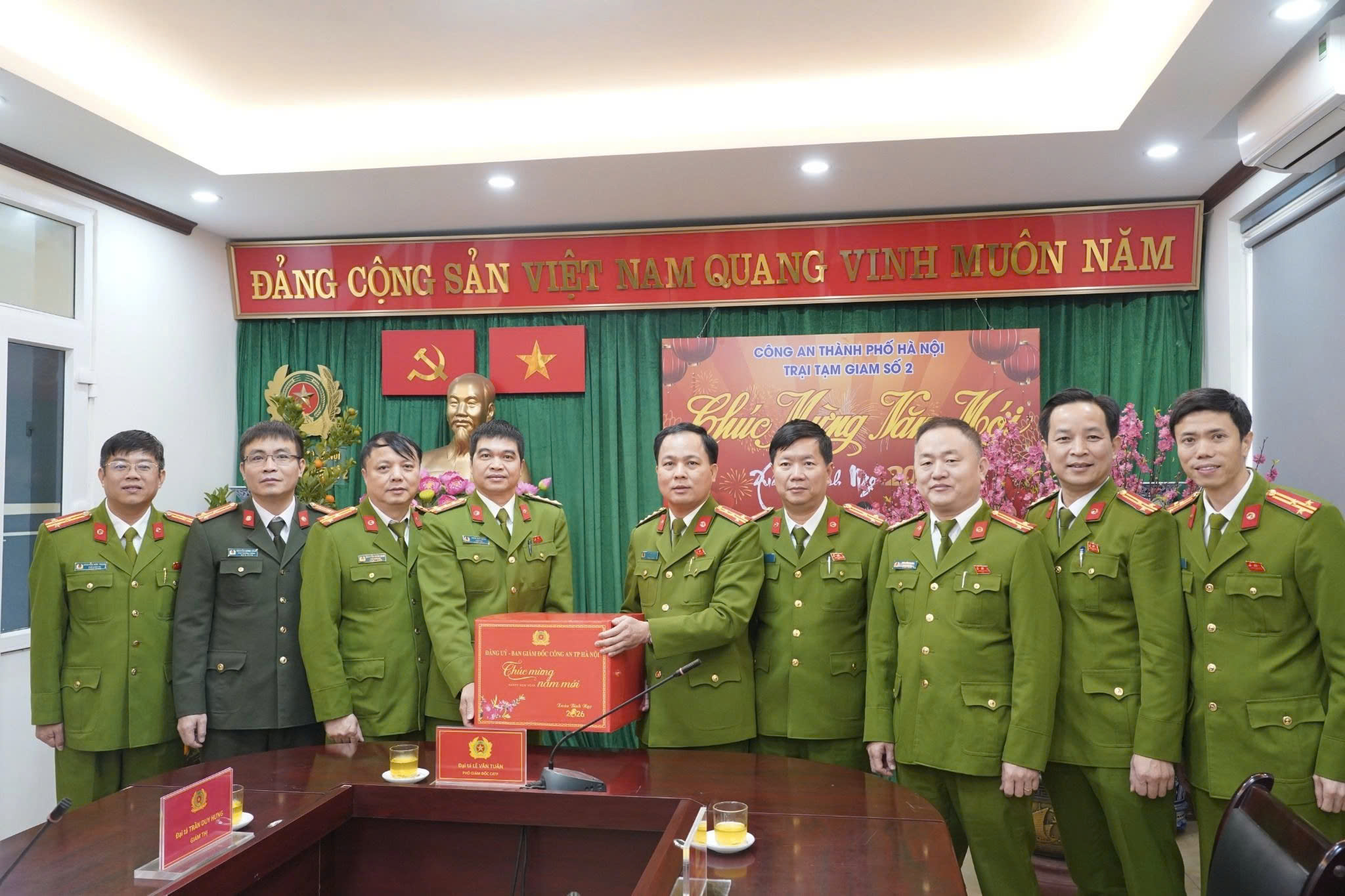 Hà Nội: Lãnh đạo Công an thành phố kiểm tra, động viên lực lượng tại Trại tạm giam số 2 và Công an xã Ngọc Hồi, Nam Phù dịp Tết Nguyên đán