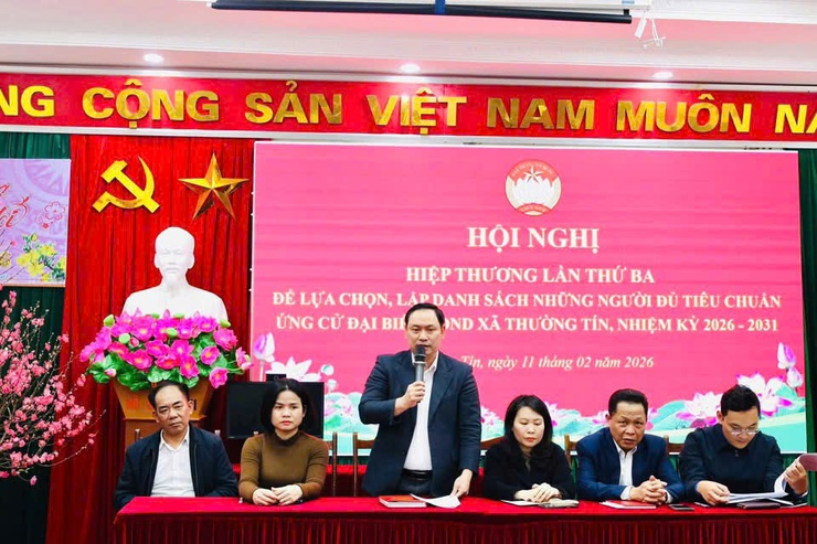 Xã Thường Tín hoàn tất hiệp thương lần ba, chốt danh sách 46 ứng cử viên HĐND nhiệm kỳ 2026-2031