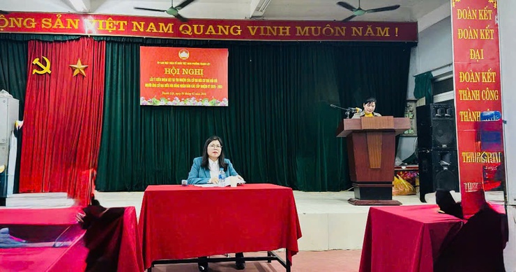 Phường Thanh Liệt hoàn thành hội nghị lấy ý kiến cử tri nơi cư trú đối với 15 người ứng cử đại biểu HĐND các cấp