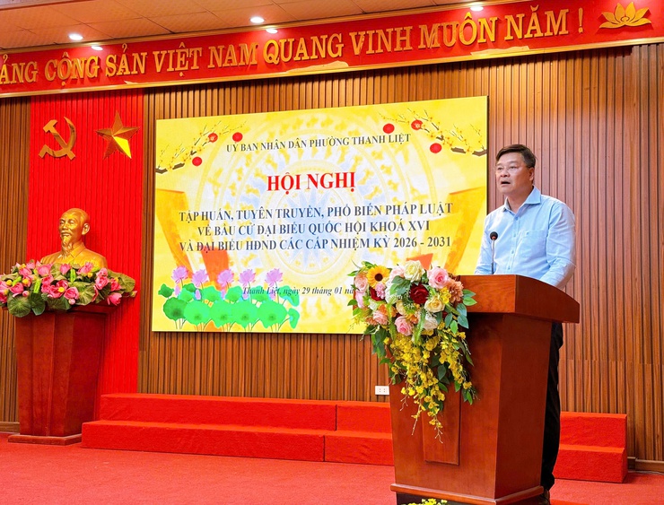 Phường Thanh Liệt nâng cao năng lực cán bộ cơ sở, chuẩn bị kỹ lưỡng cho công tác bầu cử nhiệm kỳ 2026–2031
