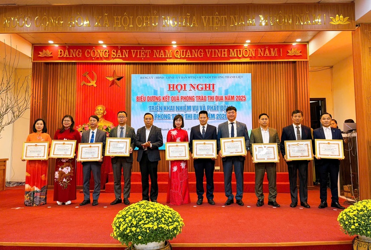 Phường Thanh Liệt phát động thi đua năm 2026, lan tỏa khí thế mới từ những thành quả năm đầu vận hành mô hình chính quyền hai cấp