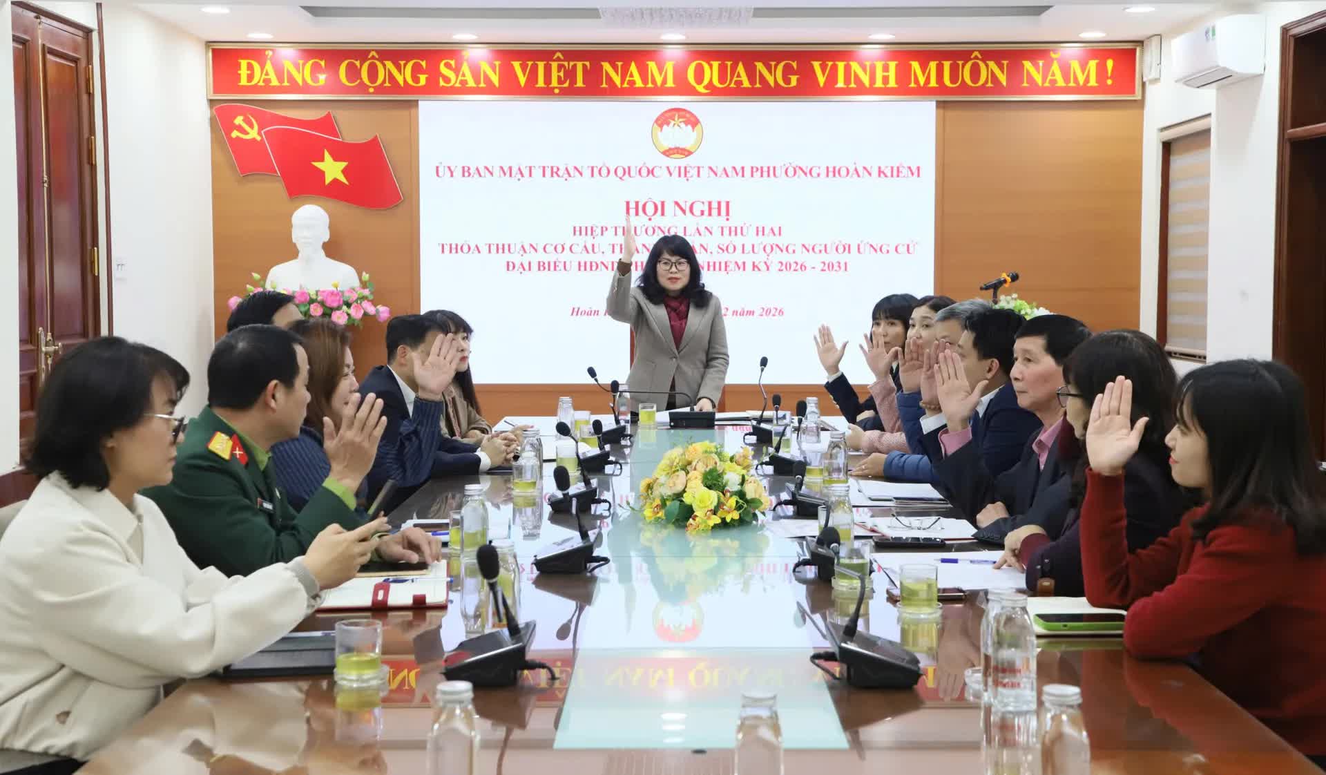 Phường Hoàn Kiếm thống nhất danh sách sơ bộ 56 người ứng cử đại biểu HĐND nhiệm kỳ 2026–2031