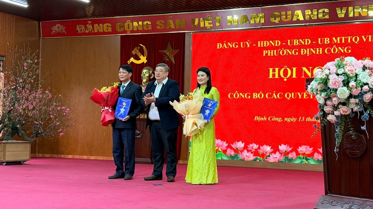 Phường Định Công kiện toàn cán bộ, siết chặt kỷ cương trực Tết Bính Ngọ 2026