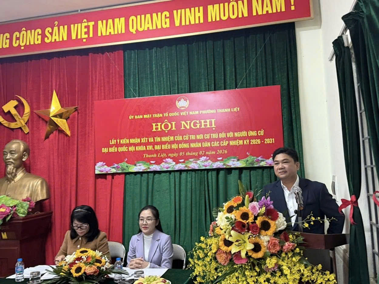 Phường Thanh Liệt, thành phố Hà Nội: Cử tri đồng thuận, tín nhiệm cao các ứng cử viên đại biểu Quốc hội khóa XVI và đại biểu HĐND các cấp