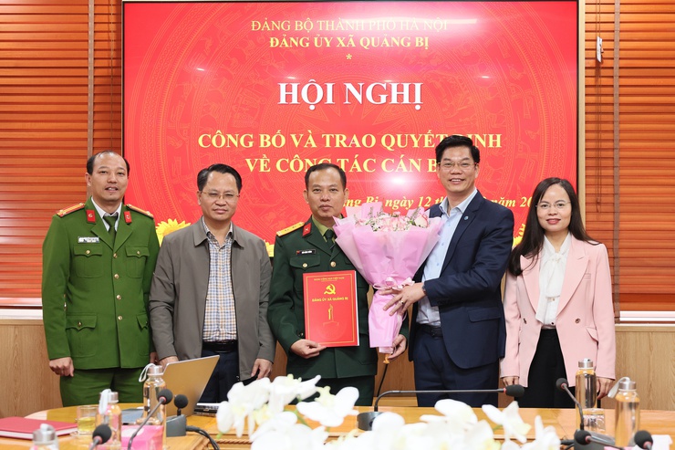 Xã Quảng Bị kiện toàn Ban Thường vụ Đảng ủy, tăng cường năng lực lãnh đạo nhiệm kỳ 2025-2030